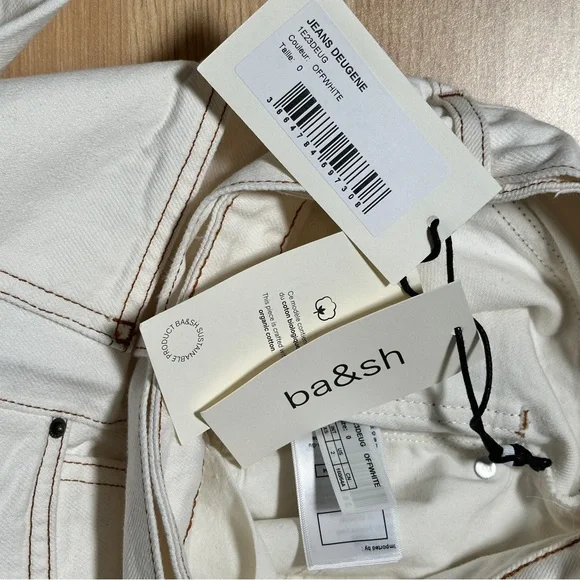 *NWT Ba&sh deugene PANTS in off white